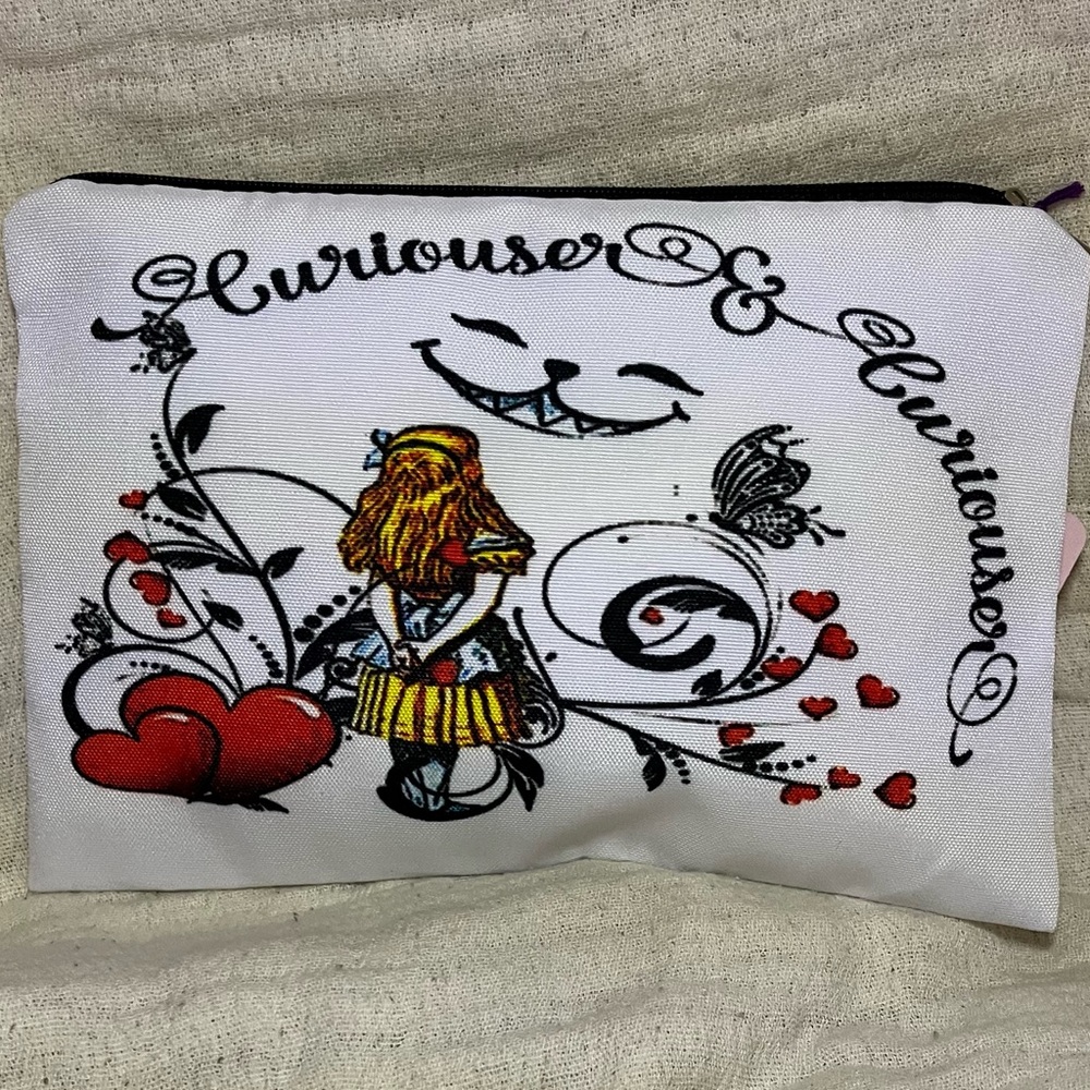 Alice in Wonderland Makeup Bag